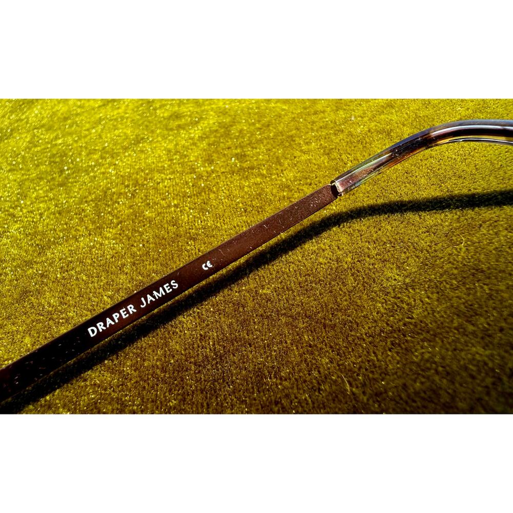 ✨ NIB Draper James DJ7011 Geometric Metal Sunglasses in Gradient Brown 🕶️ - Picture 6 of 6